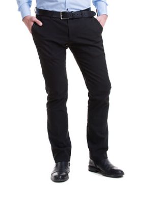 Navy Stretched Chinos